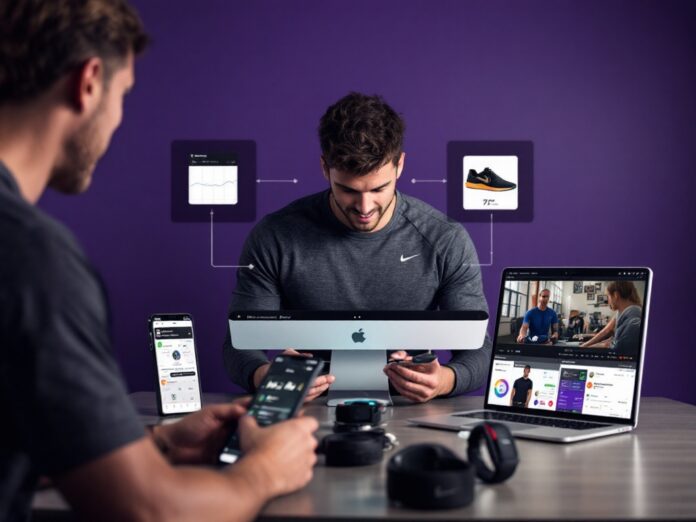 Student athlete using modern technology for sports performance and recruitment